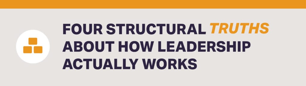 Four Structural Truths About How Leadership Actually Works