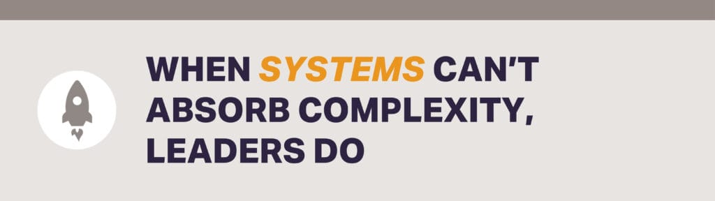 When Systems Can't Absorb Complexity, Leaders do