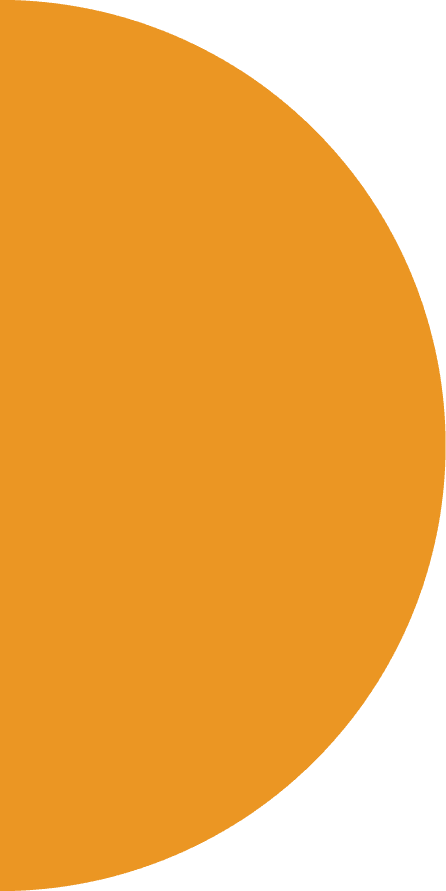 Orange half circle right